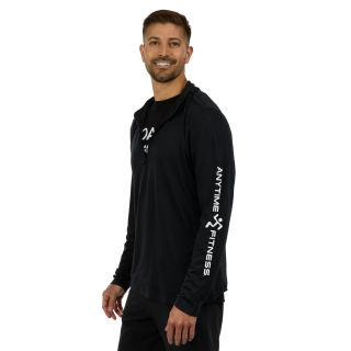 Mens Performance ¼ Zip Black
