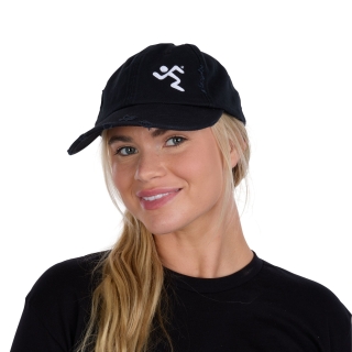 Distressed Baseball Hat Black