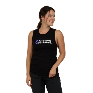 AF Uniform Womens Jersey Muscle Tank Black