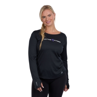 AF Uniform Womens Ogio Pulse Long Sleeve Crew Black