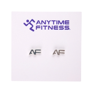 AF Monogram Stud Earrings