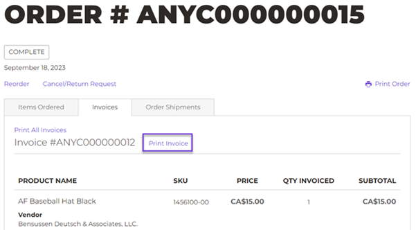 invoice