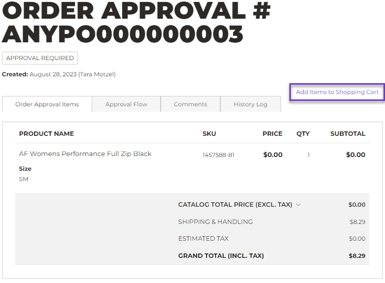 approval rejected